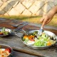 24cm Stainless Steel Seafood Plate Double Ear Non-Stick Frying Pot Outdoor Camping Kitchen Cooking Tool