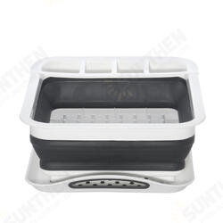 Dish Drain Shelf Collapsible Storage Rack Organiser Silicone Utensils Foldable Cutlery Holder