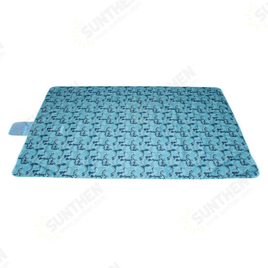 Folding 145/195x200cm Picnic Mat Waterproof Beach Moisture Proof Blanket Camping Travel