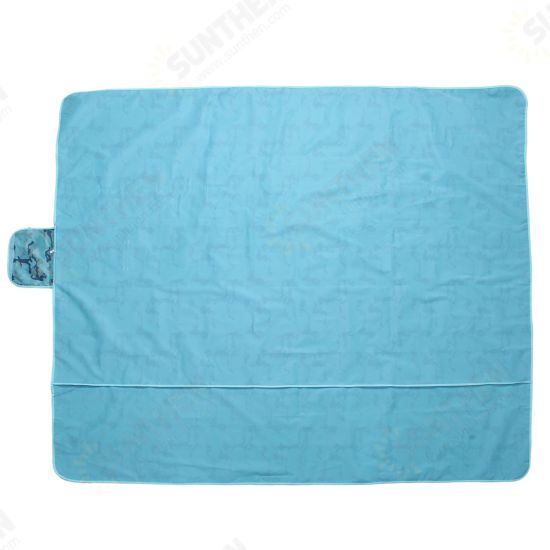 Folding 145/195x200cm Picnic Mat Waterproof Beach Moisture Proof Blanket Camping Travel