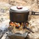 3-5 People Outdoor Portable Firewood Charcoal Cooking Stove Camping Picnic BBQ Burner Furnace
