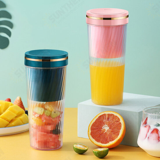 350ml Portable Blender Personal Outdoor Juicer Cup USB Charging Electric Power Mixer for Fruit and Vegetable