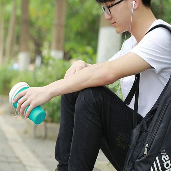 350ml Silicone Folding Cup Portable Telescopic Water Drinking Bottle Coffee Mug