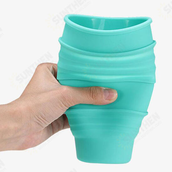 350ml Silicone Folding Cup Portable Telescopic Water Drinking Bottle Coffee Mug