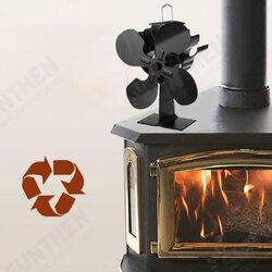 4 Blade Fireplace Fan Self-Powered Wood Stove Fan Burner Stove Fan for Home Travel 4 Blade Fireplace Fan Self-Powered Wood Stove Fan Burner Stove Fan for Home Travel