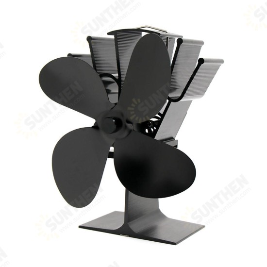 4 Blades Fireplace Fan Thermal Heat Power Stove Fan Wood Burner Fan 4 Blades Fireplace Fan Thermal Heat Power Stove Fan Wood Burner Fan