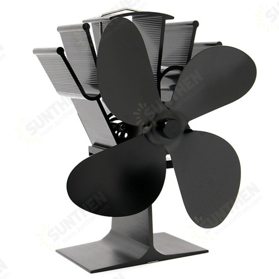 4 Blades Fireplace Fan Thermal Heat Power Stove Fan Wood Burner Fan 4 Blades Fireplace Fan Thermal Heat Power Stove Fan Wood Burner Fan