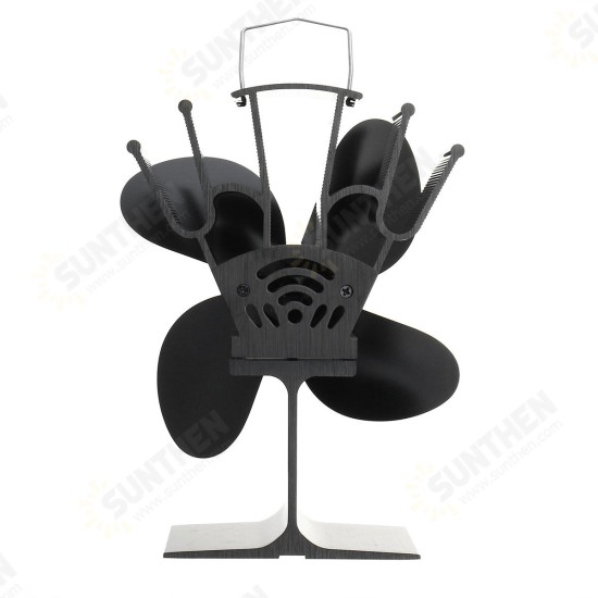 4 Blades Fireplace Fan Thermal Heat Power Stove Fan Wood Burner Fan 4 Blades Fireplace Fan Thermal Heat Power Stove Fan Wood Burner Fan