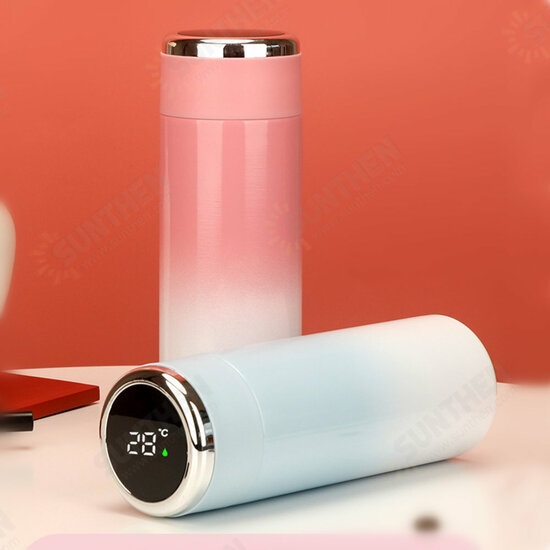 400ML Intelligent Insulation Cup Temperature Display Stainless Steel Water Cup Portable Mini Gradient Color Winter Insulation Cups Gifts 400ML Intelligent Insulation Cup Temperature Display Stainless Steel Water Cup Portable Mini Gradient Color Winter Insulation Cups Gifts