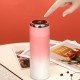 400ML Intelligent Insulation Cup Temperature Display Stainless Steel Water Cup Portable Mini Gradient Color Winter Insulation Cups Gifts