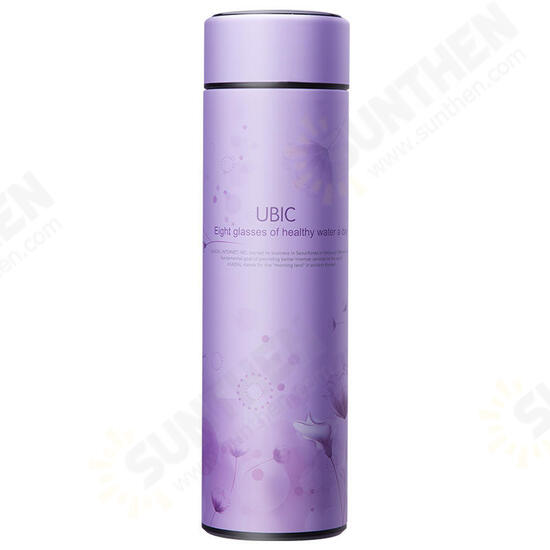 450ML Vacuum Cup Colorful Temperature Display Water Bottle Traveling 304 Stainless Steel Water Cup