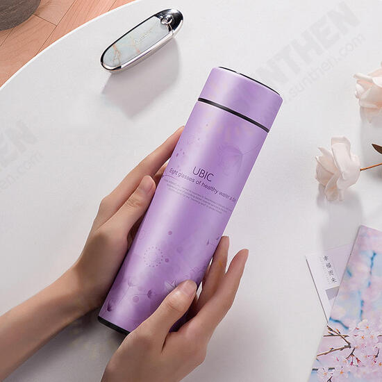 450ML Vacuum Cup Colorful Temperature Display Water Bottle Traveling 304 Stainless Steel Water Cup 450ML Vacuum Cup Colorful Temperature Display Water Bottle Traveling 304 Stainless Steel Water Cup