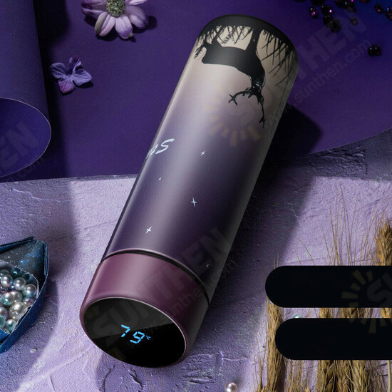 450ML Vacuum Cup Colorful Temperature Display Water Bottle Traveling 304 Stainless Steel Water Cup 450ML Vacuum Cup Colorful Temperature Display Water Bottle Traveling 304 Stainless Steel Water Cup