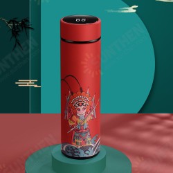 500ML Intelligent thermos Cup 304 Stainless Steel Creative Chinese Style Portable Water Bottle Companion Gift 500ML Intelligent thermos Cup 304 Stainless Steel Creative Chinese Style Portable Water Bottle Companion Gift