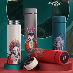 500ML Intelligent thermos Cup 304 Stainless Steel Creative Chinese Style Portable Water Bottle Companion Gift 500ML Intelligent thermos Cup 304 Stainless Steel Creative Chinese Style Portable Water Bottle Companion Gift