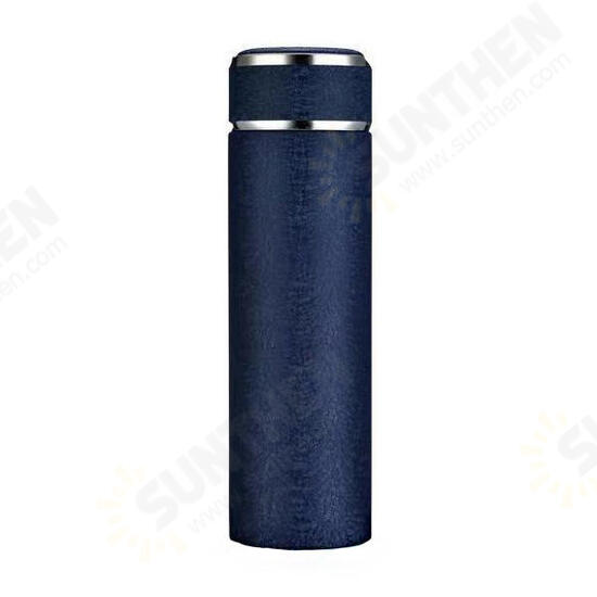 500ml Vacuum Thermos Portable Travel Frosted Sport Water Bottle 304 Stainless Steel Insulated Cup