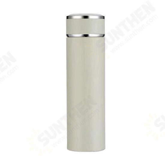 500ml Vacuum Thermos Portable Travel Frosted Sport Water Bottle 304 Stainless Steel Insulated Cup