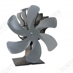 6 Blade Fireplace Heat Powered Stove Fan Fireplace Silent Eco Heater Home Efficient Heat Distribution