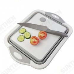 7L Kitchen Cutting Board Folding Multifunction Drain Basket Washing Fruit Vegetable Basket