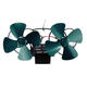 8 Blades Twin Head Fireplace Fan Wood Burner Fan Circulating Eco Heat Powered Wood Stove Fan 8 Blades Twin Head Fireplace Fan Wood Burner Fan Circulating Eco Heat Powered Wood Stove Fan