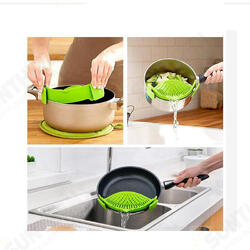 Durable Silicone Pan Strainer Colanders Wash Fruit Vegetables Pasta Kitchen Tools Gadgets Wash Bag Durable Silicone Pan Strainer Colanders Wash Fruit Vegetables Pasta Kitchen Tools Gadgets Wash Bag