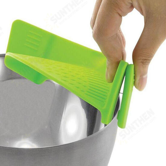 Durable Silicone Pan Strainer Colanders Wash Fruit Vegetables Pasta Kitchen Tools Gadgets Wash Bag