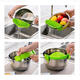 Durable Silicone Pan Strainer Colanders Wash Fruit Vegetables Pasta Kitchen Tools Gadgets Wash Bag