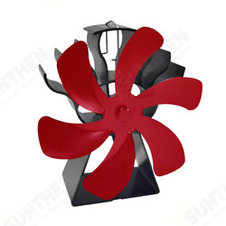 Fireplace Fan 6 Blades Heat Powered Stove Fan Top Burner Fireplace Silent Eco Heater Fan Home Efficient Heat Distribution