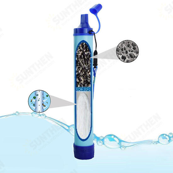 Portable Water Filter Straw Purifier Cleaner Emergency Safety Survival Drinking Tool Kit