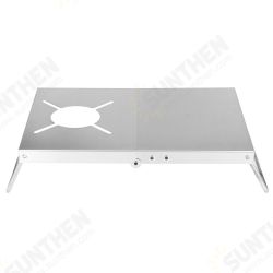 Stainless Steel Camping Stove Bracket Heat Insulation Table Gas Furnace Folding Cooker Table Stove Accessories Stainless Steel Camping Stove Bracket Heat Insulation Table Gas Furnace Folding Cooker Table Stove Accessories