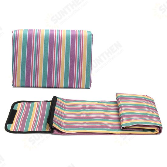 Waterproof 600D Oxford Picnic Blanket Tent Mat Pad Travel Hamper Basket Bag