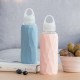 300ml Glass Water Bottle Sports Travel Drinking Cup With Silicone Cover