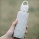 300ml Glass Water Bottle Sports Travel Drinking Cup With Silicone Cover