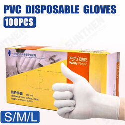 100*Pcs Disposable PVU BBQ Gloves Waterproof Safety Tableware Gloves 100*Pcs Disposable PVU BBQ Gloves Waterproof Safety Tableware Gloves