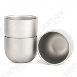 1 Pcs 150ml Water Cup Pure Titanium Camping Travel Portable Tea Cup Double Anti-scalding Cup 1 Pcs 150ml Water Cup Pure Titanium Camping Travel Portable Tea Cup Double Anti-scalding Cup