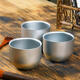 1 Pcs 150ml Water Cup Pure Titanium Camping Travel Portable Tea Cup Double Anti-scalding Cup