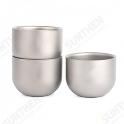 1 Pcs 150ml Water Cup Pure Titanium Camping Travel Portable Tea Cup Double Anti-scalding Cup 1 Pcs 150ml Water Cup Pure Titanium Camping Travel Portable Tea Cup Double Anti-scalding Cup