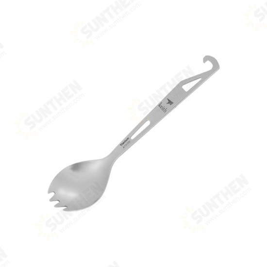 3in1 Multipurpose Titanium Spoon+Fork+Opener Ultra-light Portable Cutlery Outdoor Camping Picnic Tableware 3in1 Multipurpose Titanium Spoon+Fork+Opener Ultra-light Portable Cutlery Outdoor Camping Picnic Tableware