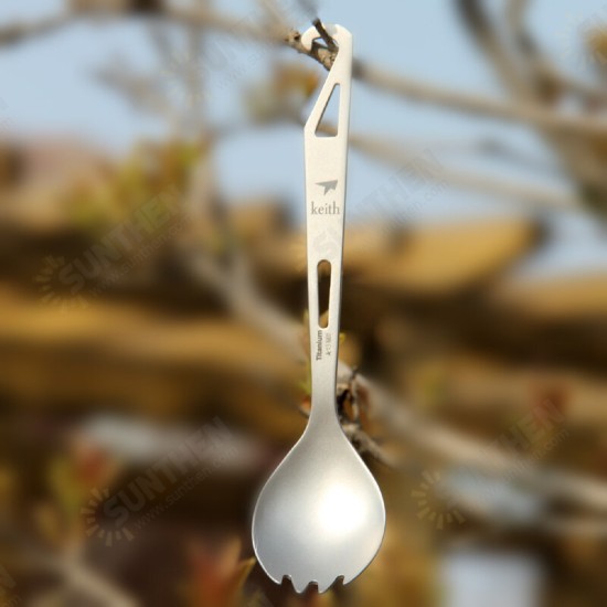3in1 Multipurpose Titanium Spoon+Fork+Opener Ultra-light Portable Cutlery Outdoor Camping Picnic Tableware 3in1 Multipurpose Titanium Spoon+Fork+Opener Ultra-light Portable Cutlery Outdoor Camping Picnic Tableware