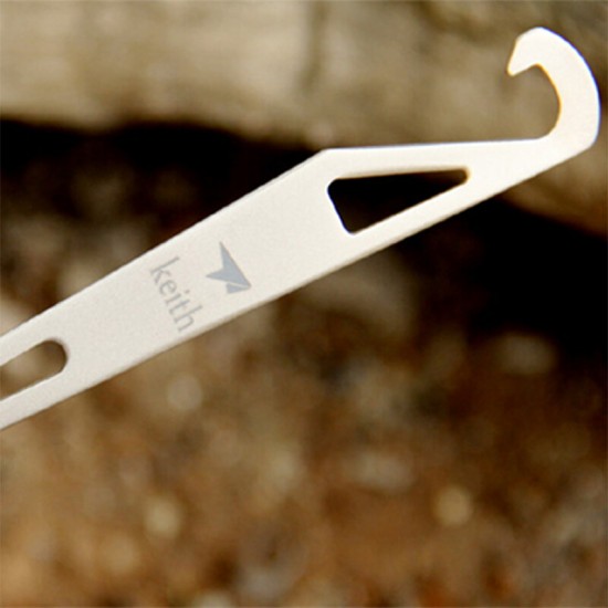 3in1 Multipurpose Titanium Spoon+Fork+Opener Ultra-light Portable Cutlery Outdoor Camping Picnic Tableware