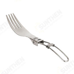 Ti5303 Titanium Folding Fork Ultralight Spork Cutlery Outdoor Camping Picnic Tableware Ti5303 Titanium Folding Fork Ultralight Spork Cutlery Outdoor Camping Picnic Tableware
