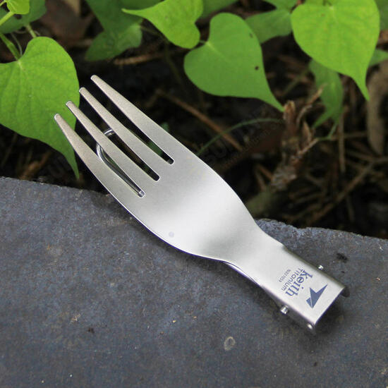 Ti5303 Titanium Folding Fork Ultralight Spork Cutlery Outdoor Camping Picnic Tableware