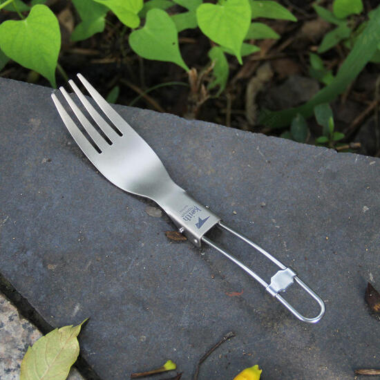 Ti5303 Titanium Folding Fork Ultralight Spork Cutlery Outdoor Camping Picnic Tableware