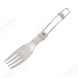Ti5303 Titanium Folding Fork Ultralight Spork Cutlery Outdoor Camping Picnic Tableware Ti5303 Titanium Folding Fork Ultralight Spork Cutlery Outdoor Camping Picnic Tableware