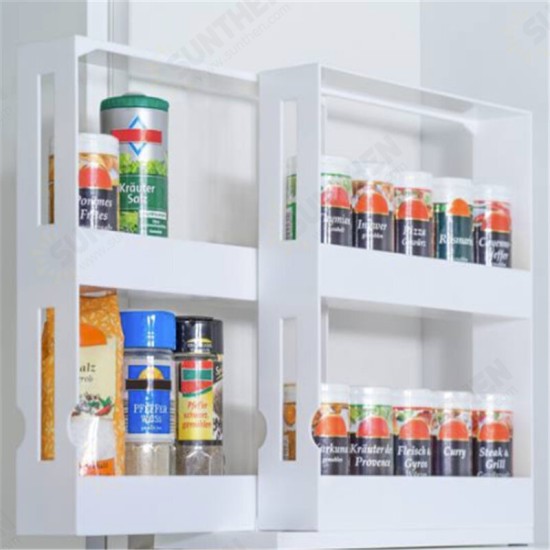 Multi-Function Movable Rotatable Food Condiment Storage Shelf Kitchen Spice Organizer Box Flavouring Tool Rack Camping Picnic