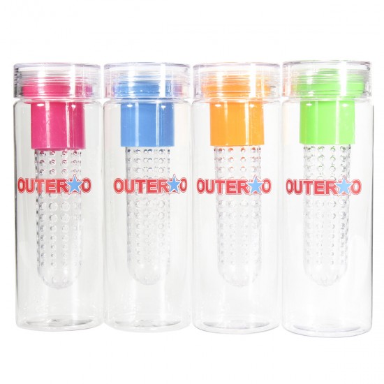 780ml Plastic Water Bottles Filter Water Cups Large Capacity Fruit Cups Outdoor Sports Cups for Adult Children