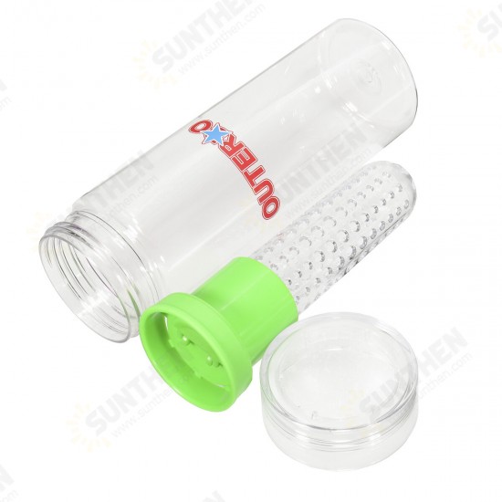 780ml Plastic Water Bottles Filter Water Cups Large Capacity Fruit Cups Outdoor Sports Cups for Adult Children