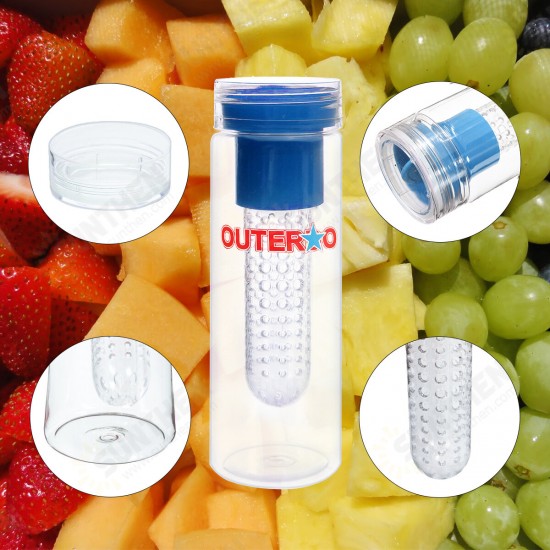 780ml Plastic Water Bottles Filter Water Cups Large Capacity Fruit Cups Outdoor Sports Cups for Adult Children