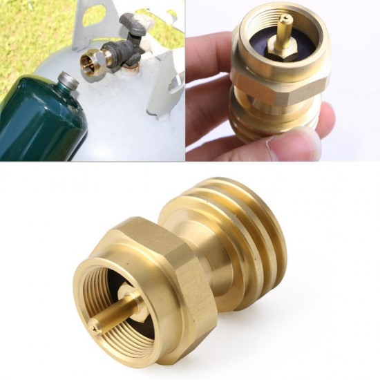 Outdoor Camping BBQ Cooking Stove Conversion Adapter 1LB Propane Tank Refill Adapter