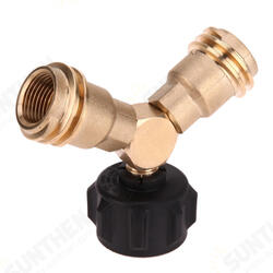 Outdoor Y-Shaped Camping Gas Stove Adapter Propane Refill Cylinder Tank Converter Outdoor Y-Shaped Camping Gas Stove Adapter Propane Refill Cylinder Tank Converter